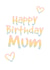 Cute Cheerful Birthday Card for Mum - Pastel Rainbow created by Di Mukerji