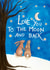 Cute Moon Gazing Hares Card - Valentines or Anniversary created by Zoe Pearl