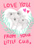 Cute Koala Cub Valentines Card for Parents from their Little Cub. created by Rumbambar