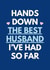 Funny Love Card For Husband - Hands Down created by Sundiva Designs