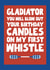 Funny birthday card - for mum, dad, brother, for him - gladiator - BBC created by Pickled Prints