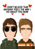 Cute Valentines/Anniversary Card - Oasis - Liam & Noel Gallagher - Song Lyrics created by Nicola Watson