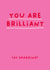 Funny Valentine's Card - You Are Brilliant (at shagging) created by Sarah Harding