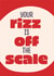 Funny Valentines Card - Rizz is off the scale created by Poppy Lane