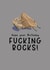 Funny Birthday Card - Fucking Rocks Pun created by For Cards Sake 