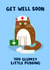 Funny Get Well Soon Card - Nurse Cat - Clumsy Pudding created by Lucy Maggie Designs