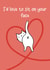 Cute Valentines card - for significant other - I’d like to sit on your face created by KitRex Designs