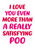 Really Satisfying Poo Cheeky Valentines card created by Dean Morris Cards