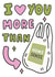 Funny Valentines Card - I love you more than Homesense created by Hey Huns It's Nicole