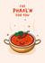 Cute Valentine's Day Love Card - Curry - Phaal Pun created by Fliss Muir