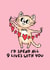 Cute Valentines Card - I'd Spend All 9 Lives with you - Cat created by By Emma Dearling