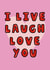 Cheesy Love Card - Live Laugh Love - funny card created by Hey Huns It's Nicole