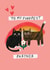 Cute Valentines Card - Cats - Purrfect Partner created by Rachael Powick