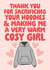 Cute Valentines Card - Thank You For Sacrificing Your Hoodies created by Studio Doodles