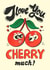 Retro Valentine's Day & Anniversary card - I love you cherry much created by Kasia Cards