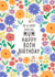 Pretty floral Birthday card - 80th - for Mum created by Sarah Corcoran 