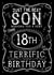 Jack Daniels Whiskey Birthday Card - Son - 18th created by  la la la     Designs