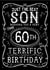 Jack Daniels Whiskey Birthday Card - Son - 60th created by  la la la     Designs