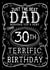 Jack Daniels Whiskey Birthday Card - Dad - 30th created by la la la Designs