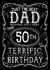 Jack Daniels Whiskey Birthday Card - Dad - 50th created by la la la Designs