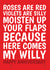 Rude Anniversary Card - For Her - Moisten Those Flaps Here Comes Willy created by @Cupsie's Creations