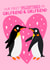 First Valentine's as Girlfriend and Girlfriend - New Love - Penguin's - Hearts created by Ludicrous Prints