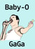 Family card with newborn for Queen or Freddie Mercury fan with musical theme created by Kiwi Kitty Designs