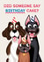 Funny Birthday Card - Dogs - Did Someone Say Birthday Cake? created by Folio | Ian Owen