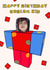 Roblox Birthday Photo Card - Roblox Kid created by Lisa Wardle