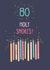 80 Holy Smokes - Funny Birthday Card created by Thinkling Creative