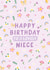 Pretty Birthday Card - Lovely Niece created by Macie Dot Doodles