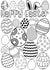 Happy Easter Card - Colouring In - Easter Eggs created by DoodleTwig