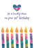 Beautiful Birthday Card For Mum - 70th Birthday - Candles created by size3art