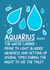 Funny Aquarius Card - The water carrier - February Birthday created by Pickled Prints