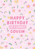 Lovely Cousin Birthday Card - Pretty created by Macie Dot Doodles