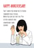 Mia Wallace - Pulp Fiction - Anniversary Card created by Bethany Draws Things