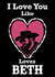 Yellowstone County Cowboy Valentine’s Day Card “ I love you like Rip loves Beth” created by Swallow Designs