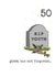 Funny Rest In Peace Youth - 50th Birthday card - Gone But Not Forgotten created by Dandelion Stationery