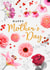 Traditional Mother's Day card - Beautiful floral created by Emma Proctor