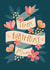 Pretty Floral Birthday Card - for Mum created by The Pattern Press