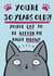 Funny Cat Pun Birthday Card - 30th created by Jimmy Doodle