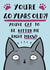 Funny Cat Pun Birthday Card - 40th created by Jimmy Doodle