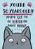 Funny Cat Pun Birthday Card -  50th created by Jimmy Doodle
