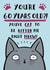 Funny Cat Pun Birthday Card - 60th created by Jimmy Doodle