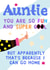 Fun Birthday Card - Super Cool Auntie created by Ginger Peach Design