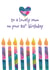 80th Birthday Card For Mum - Colourful Candles created by size3art