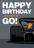 Cool Birthday Card For Loved One - F1 Car - "Happy Birthday... And Away We Go!" created by David Speed Design