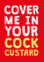 Funny Anniversary Card - Rude - Cock Custard - For him - Boyfriend - Husband created by Cookie Design
