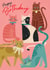 Happy Birthday Cats - Cat Lover - Stylish Cats created by Laura Darrington Design Ltd.