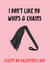 Funny Valentine's Day Card - Whips and Chains created by Sweetlove Press